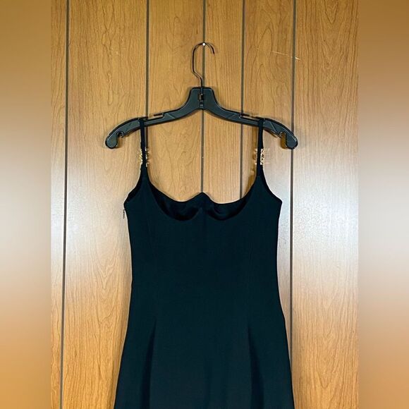 Versace  Medusa-Embellished Satin Cocktail Dress size 40/us size 4 - Picture 10 of 16